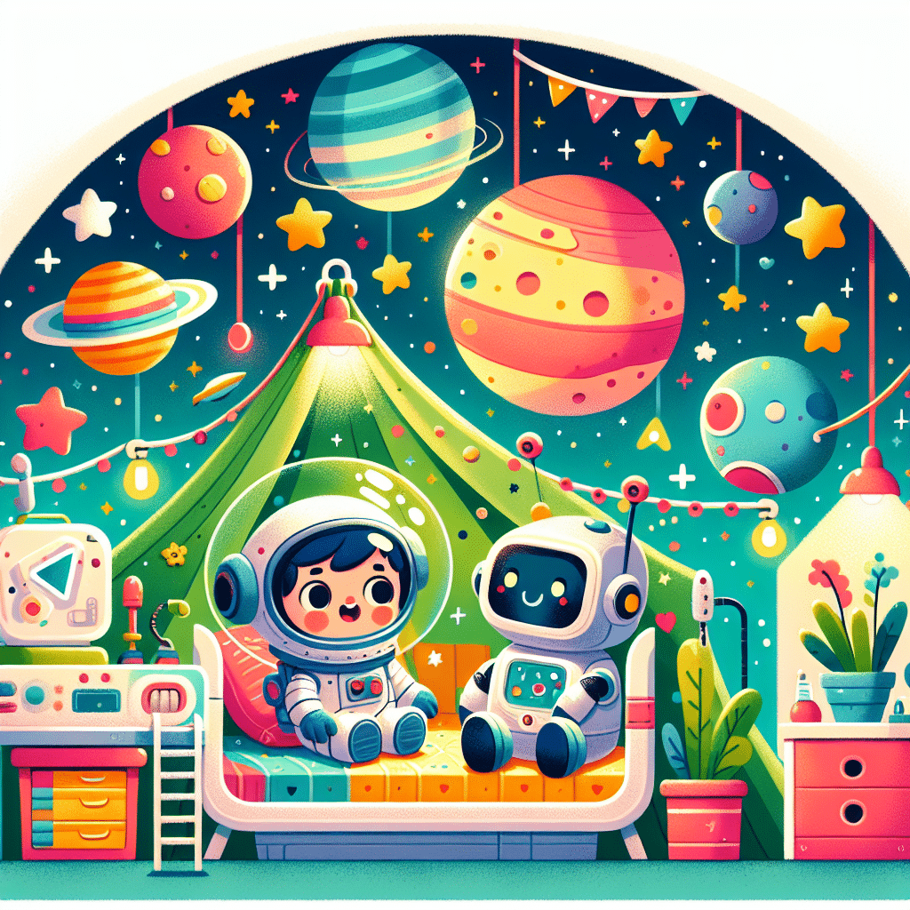 Godnattsagan Astronaut-Alfred och den mystiska planeten
