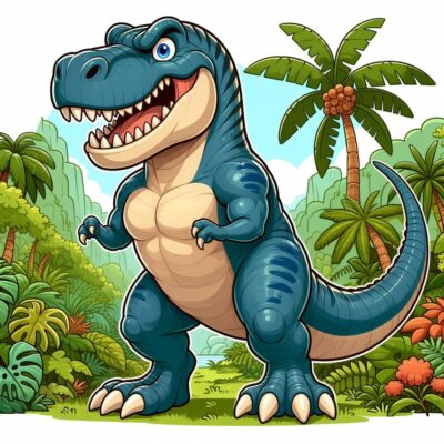 Den store og farlige Tyrannosaurus Rex Rexy