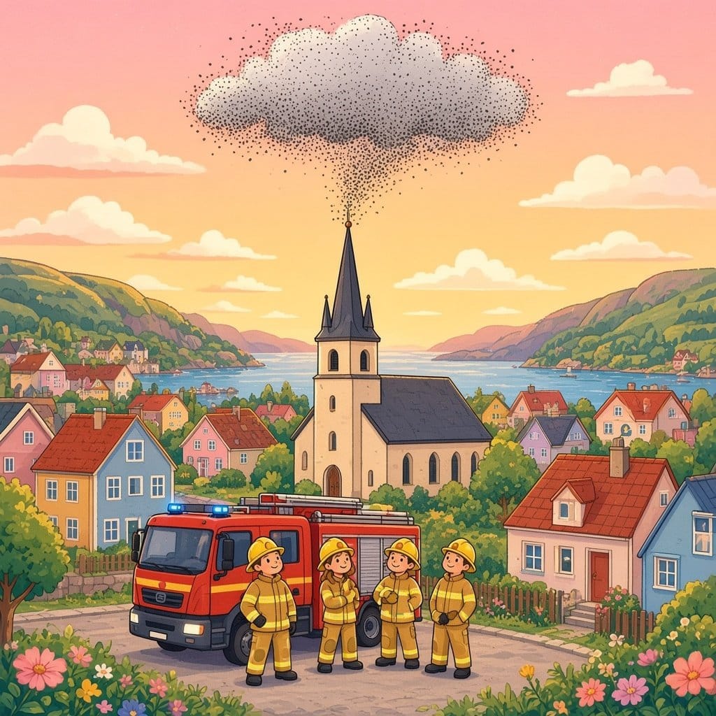 Räddningslaget och den mystiska röken